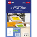 avery shipping label 2up 10 sheets laser 199.6x143.5mm#colour_FLUORO GREEN