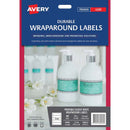 avery label l7146 wrapround white durable 5up 12 sheets laser 196x51mm