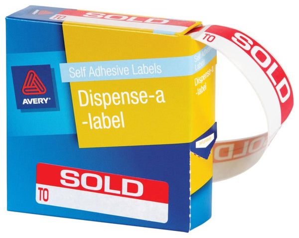avery self adhesive label dispenser dmr1964so sold to 19x64mm 125 pack
