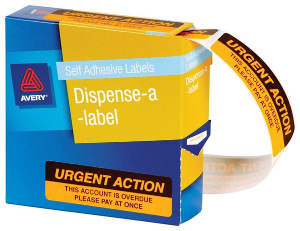 avery self adhesive label dispenser dmr1964r2 urgent action