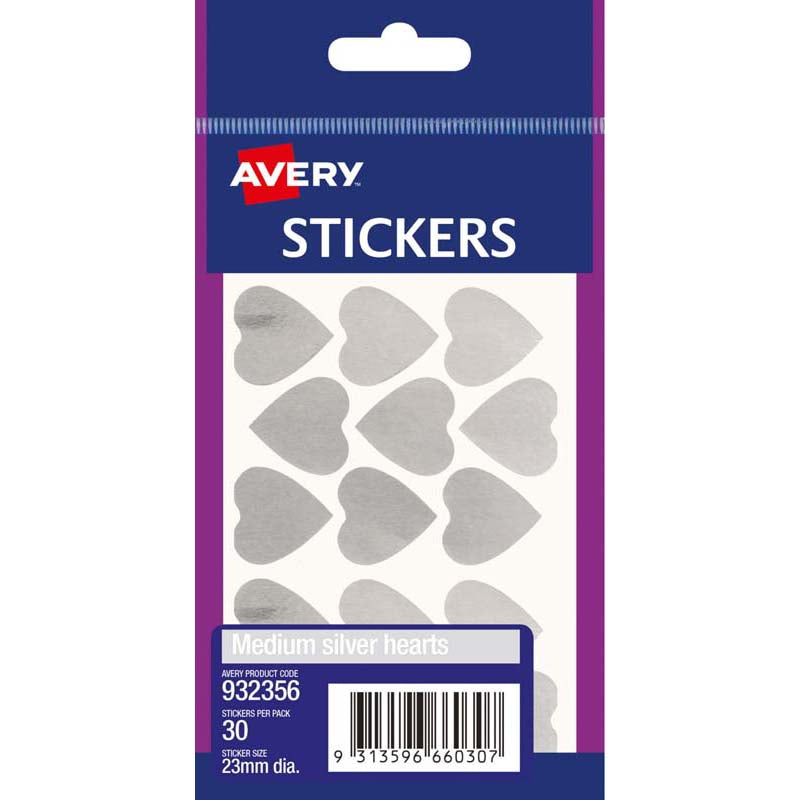 avery label hearts medium 30 pack