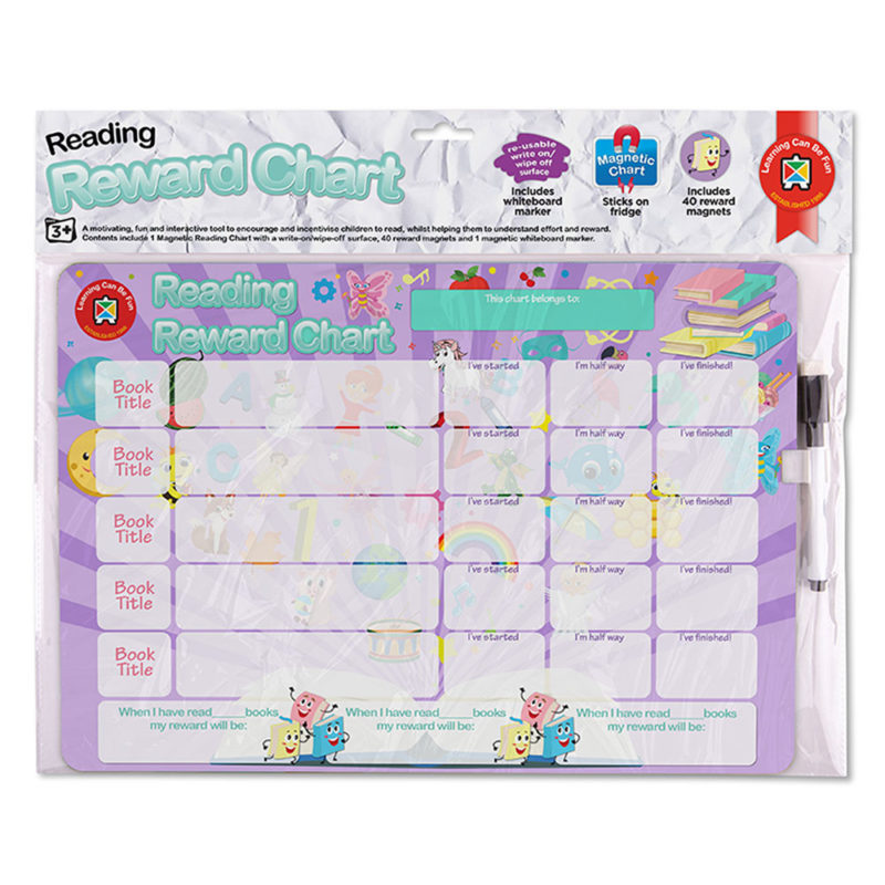 Learning Can Be Fun Reward Chart Magnetic Reading