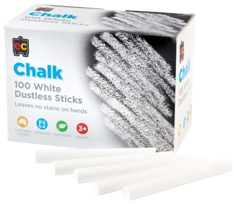 EC Dustless Chalk Box Of 100