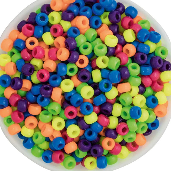 EC Beads Pony 1600 Piece Neon