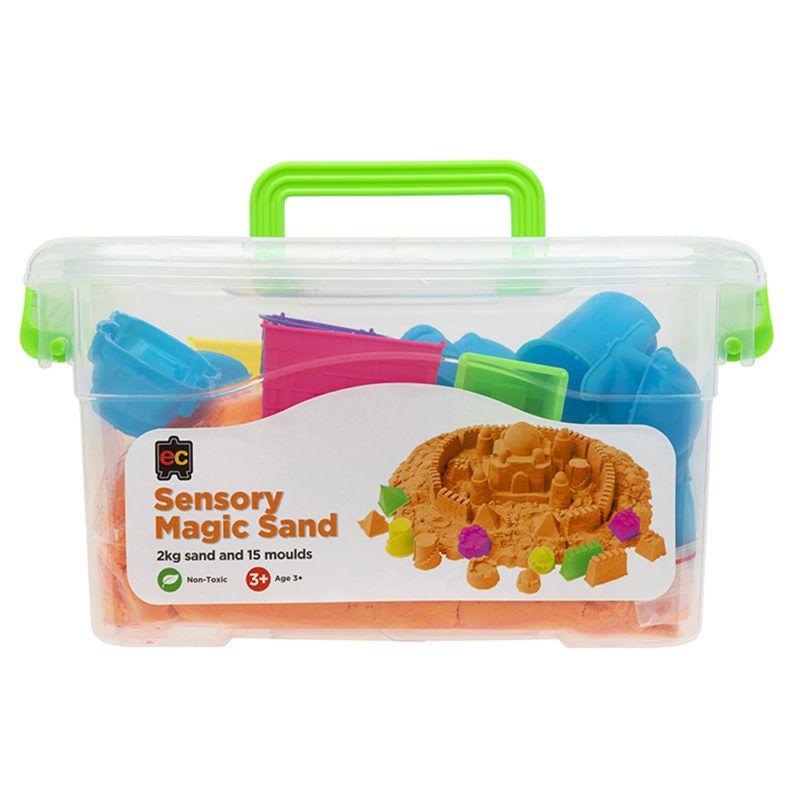 EC SENSORY MAGIC SAND WITH MOULDS 2KG TUB