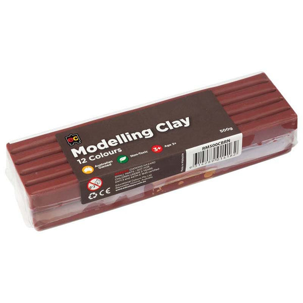 EC Modelling Clay 500gm#Colour_BROWN