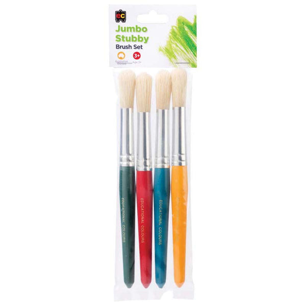 EC Brush Round Stubby 4 Pack