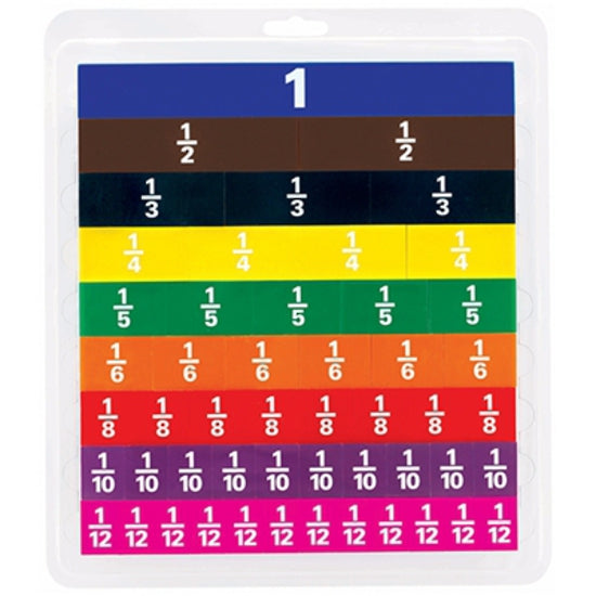 Learning Can Be Fun Fraction Tiles 51 Pieces Assorted