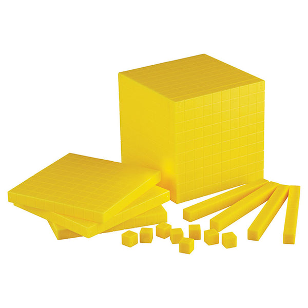 Learning Can Be Fun Plastic Base Ten - Set Of 121 Pieces