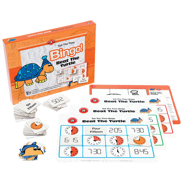 Learning Can Be Fun Time Beat The Turtle Bingo Game