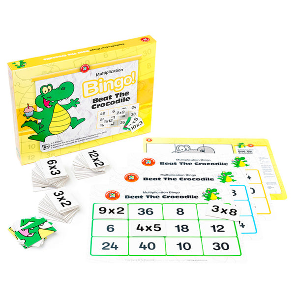 Learning Can Be Fun Multiplication Beat The Crocodile Bingo Game