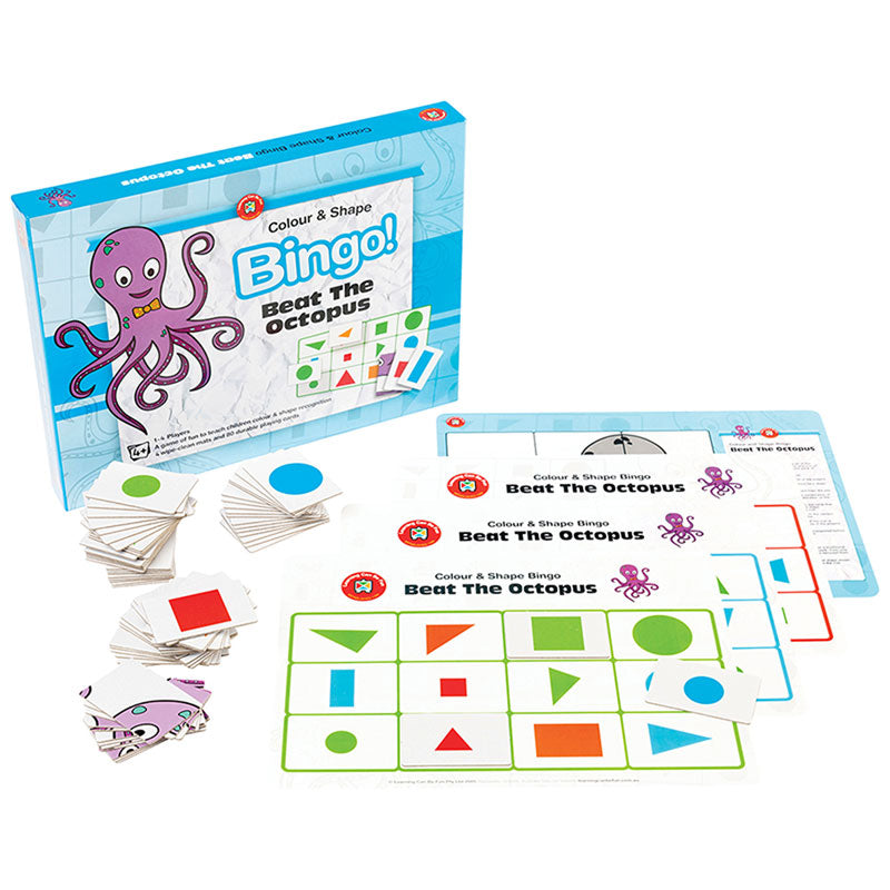 Learning Can Be Fun Bingo Colour&shape Beat The Octopus