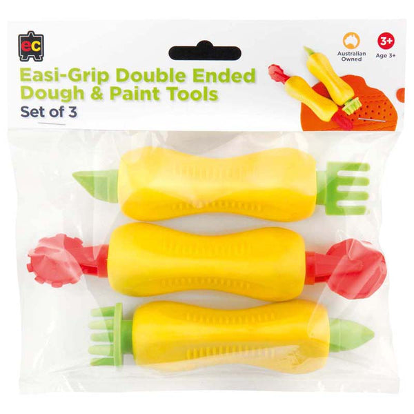 EC Easi-grip Double Ended Dough And Paint Tools Pack Of 3