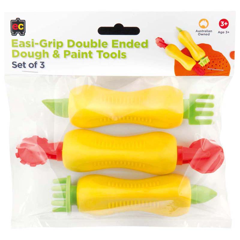 EC Easi-grip Double Ended Dough And Paint Tools Pack Of 3