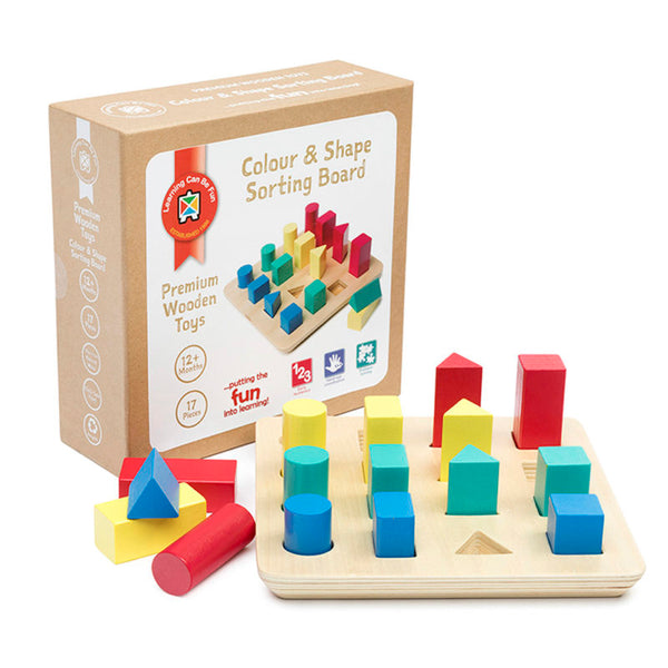 Learning Can Be Fun Colour And Shape Sorting Board