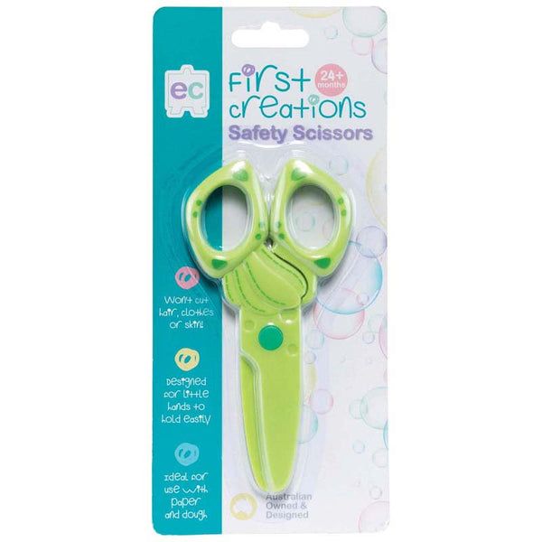 EC First Creations Kids Safety Green Scissors