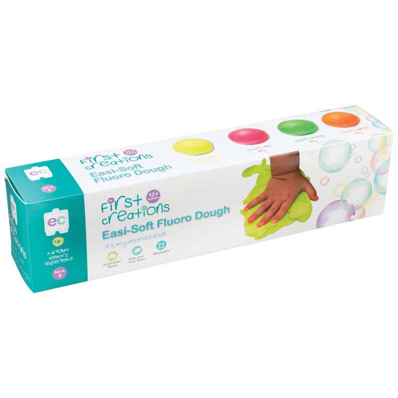 ec first creations easi soft non toxic washable fluoro dough 80gm
