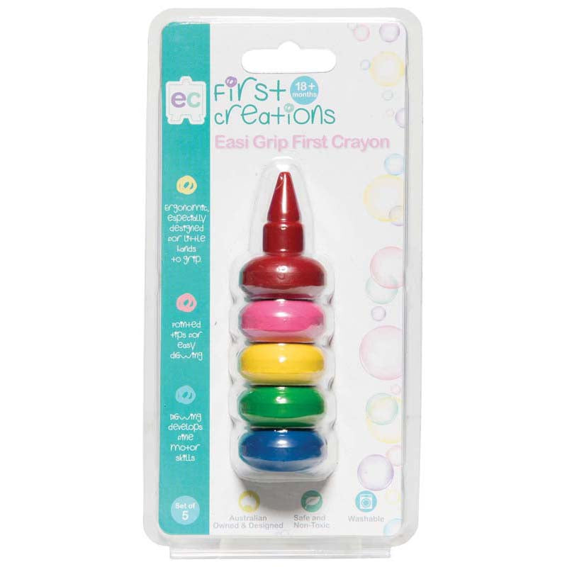 EC First Creations Easi-grip First Crayon Set Of 5