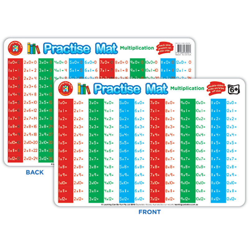 Learning Can Be Fun Practise Mat Multiplication