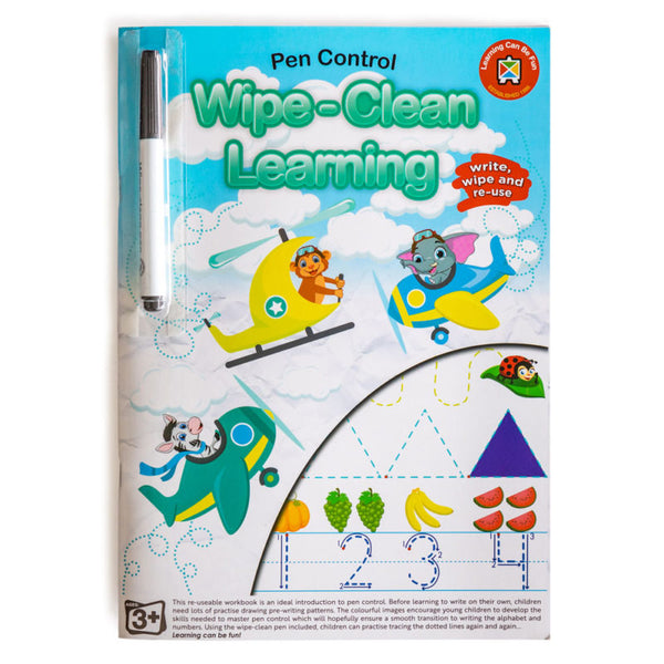 Learning Can Be Fun Wipe Clean Learning Book Pen Control With Marker