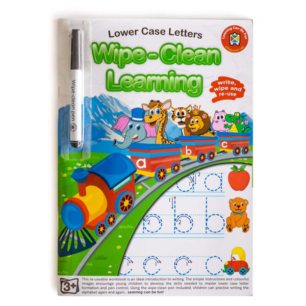 Learning Can Be Fun Wipe Clean Learning Book Lower Case Letters With Marker