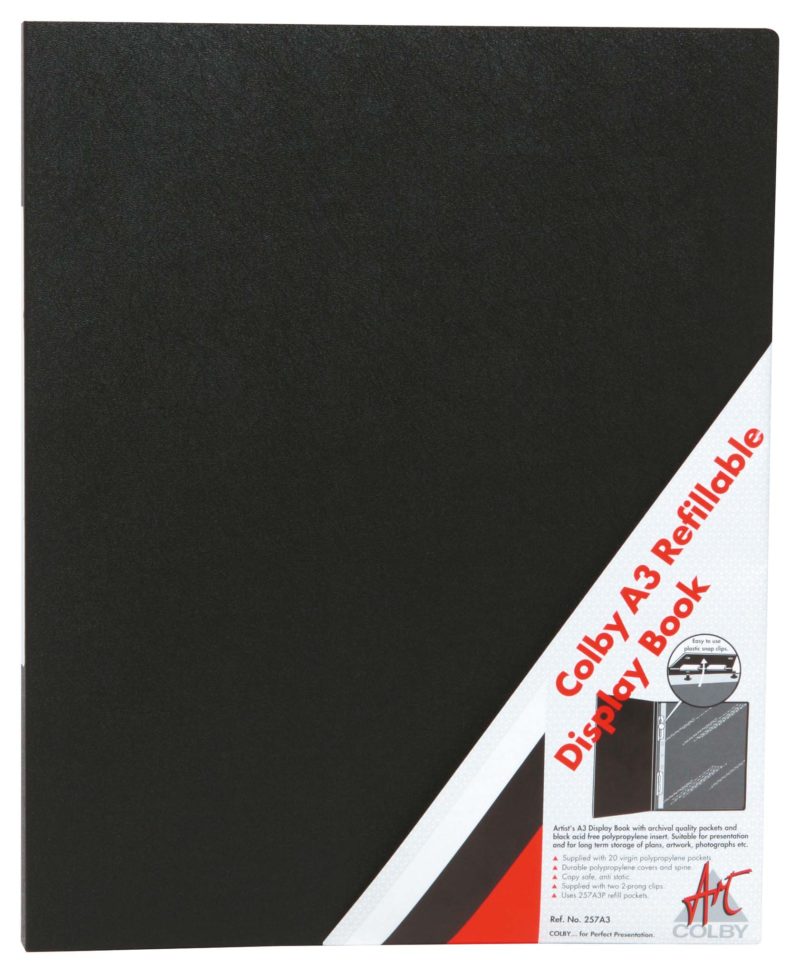 Colby Display Book A3 Refillable 20 Pocket