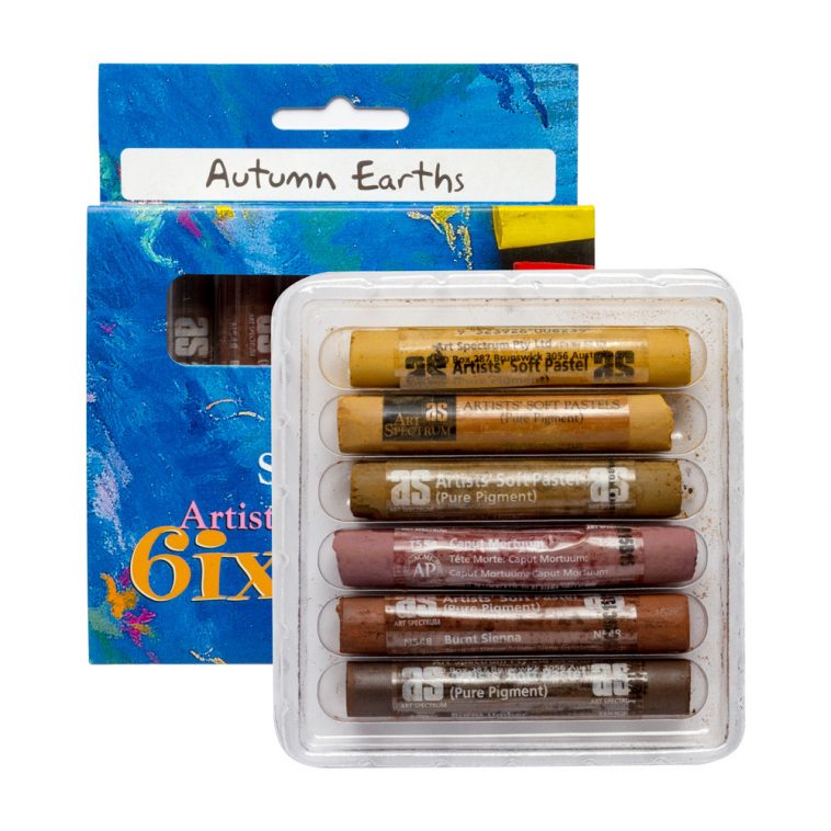 Art Spectrum Round Pastels Set Of 6 - Autumn Earths
