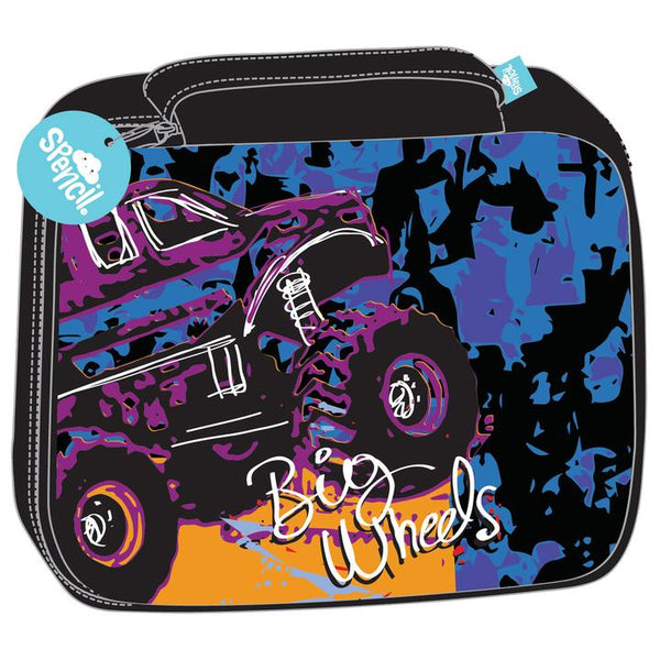 spencil big wheels ii lunch box