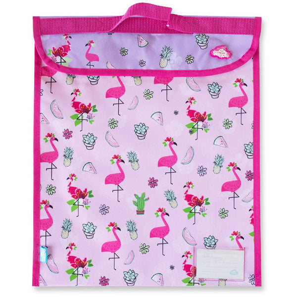 spencil fancy flamingo homework bag 370 x 450MM