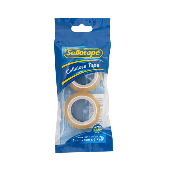 Sellotape 3260 Cellulose 2-pack 15mmx10m