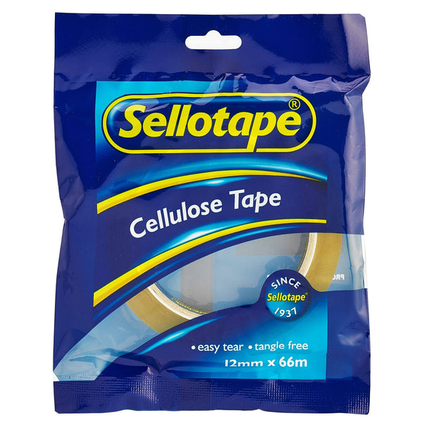 sellotape 1105 cellulose CLEAR tape size 66M#size_12MMx66M