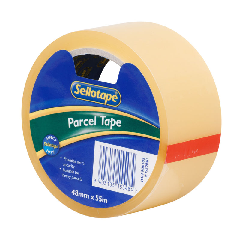 sellotape 1550 parcel packaging tape CLEAR size 55m