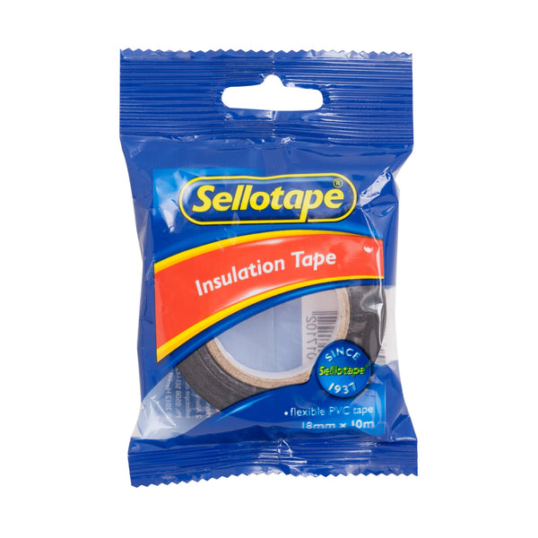 Sellotape 1720b Insulation Black Tape 18mmx20m