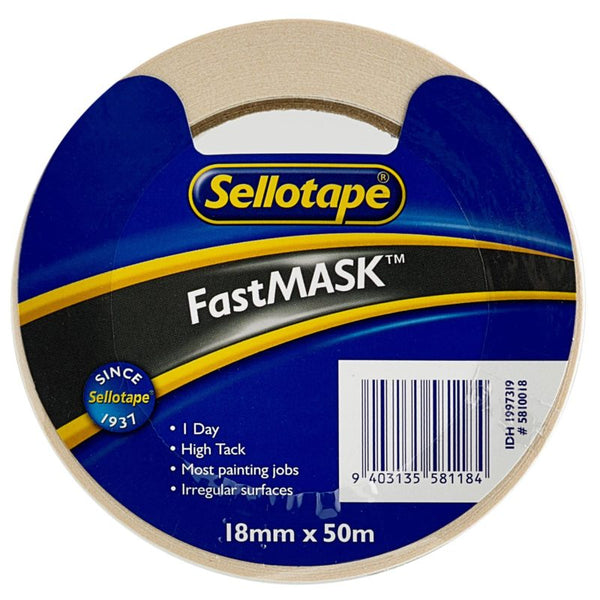 Sellotape 5810 General Purpose Fastmask 18mmx50m