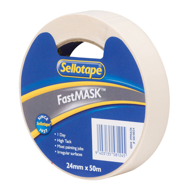 sellotape 5810 fastmask general purpose masking tape size 50M#size_24MMX50M