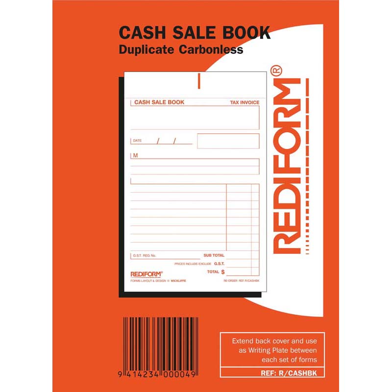 Rediform Book Cash Sale R/cashbook Duplicate 50 Leaf