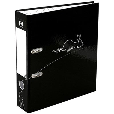 fm yoga cats lever arch a4#Colour_BLACK