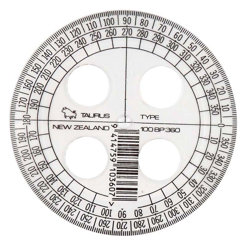 Taurus Protractor 10cm 360