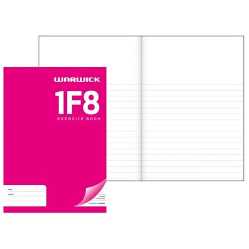 warwick exercise book 1f8 12MM 1/3 unruled 2/3 ruled 32 leaf a4