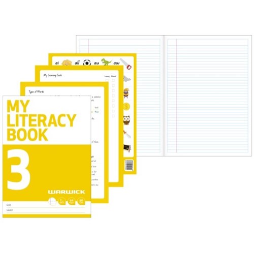 warwick exercise my literacy book 3 7MM ruled 64 page