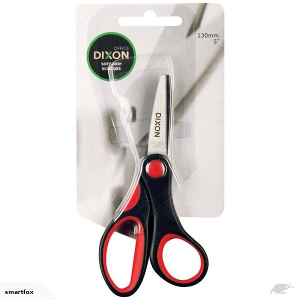 dixon scissors soft grip BLACK and RED#size_130MM