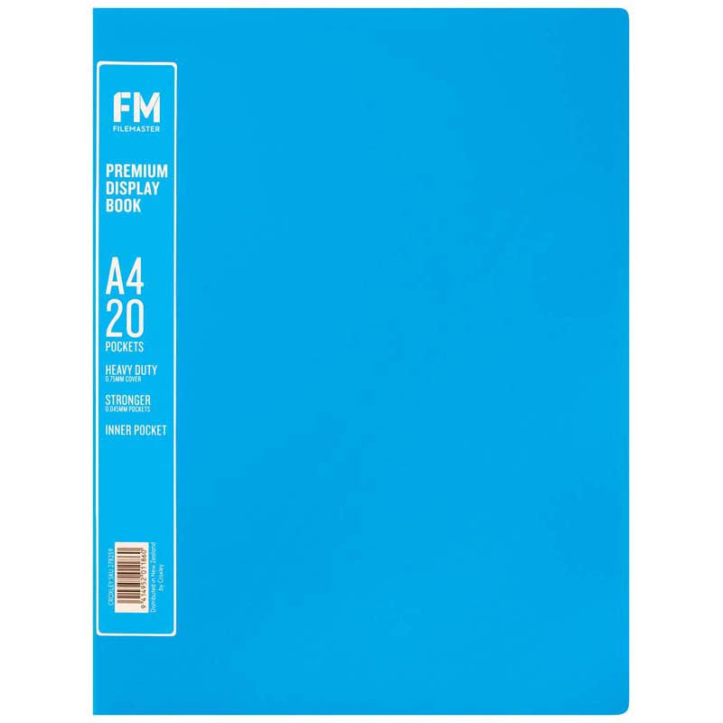 FM A4 Premium Display Book 20 Pocket