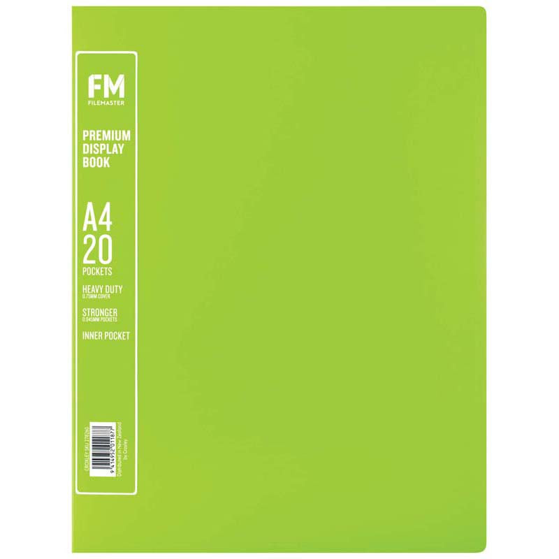 FM A4 Premium Display Book 20 Pocket