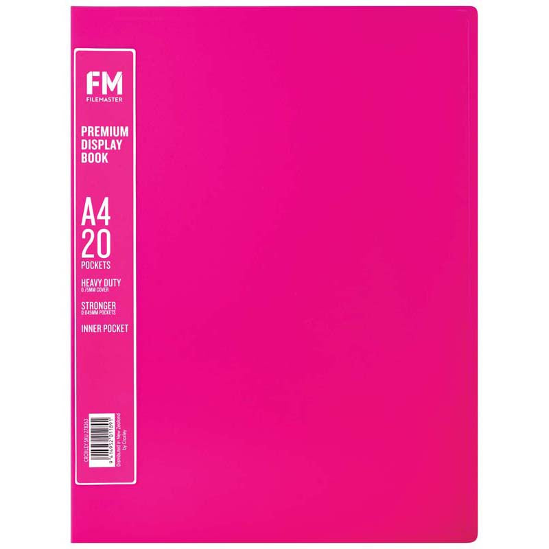 FM A4 Premium Display Book 20 Pocket