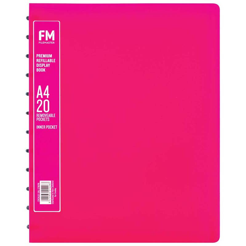 FM Premium Refillable Display Book 20 Pocket