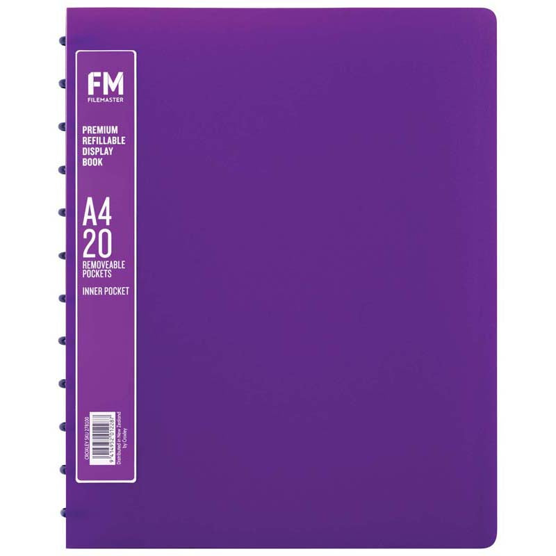 FM Premium Refillable Display Book 20 Pocket