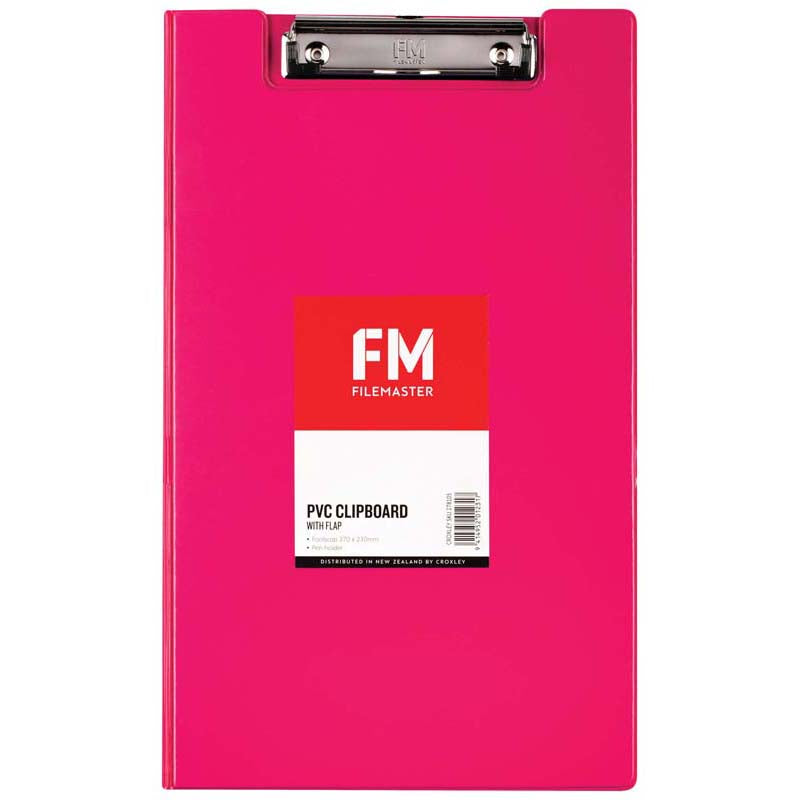 fm pvc clipboard with flap size foolscap