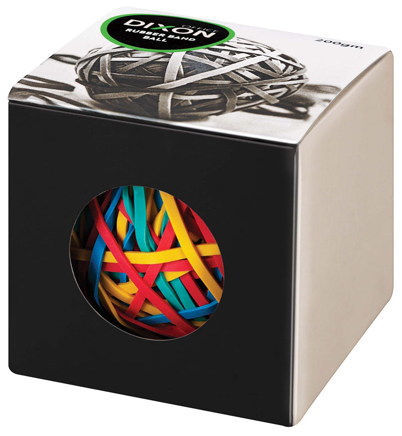dixon rubber band ball 200gm ASSORTED colours