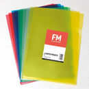 fm pocket l shape CLEAR size a4 ASSORTED 10 pack hangsell polypropylene