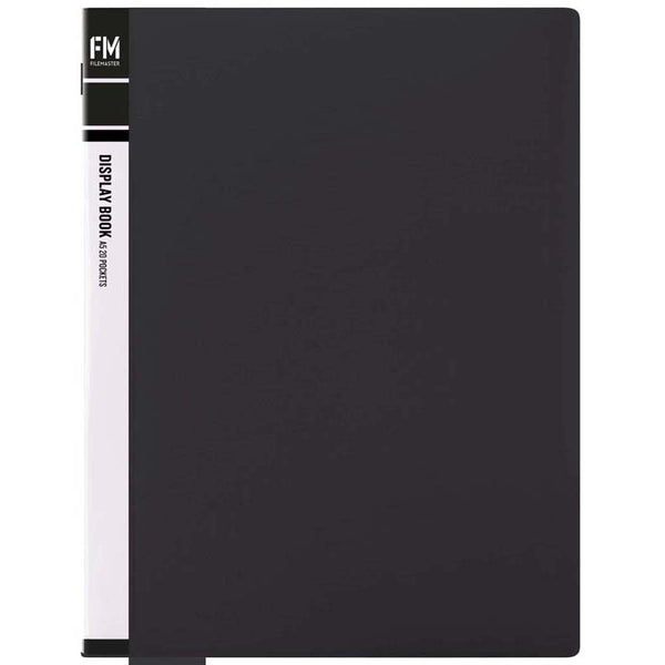 fm display book size a5 20 pocket polypropylene#colour_BLACK